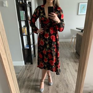 Flower print dress